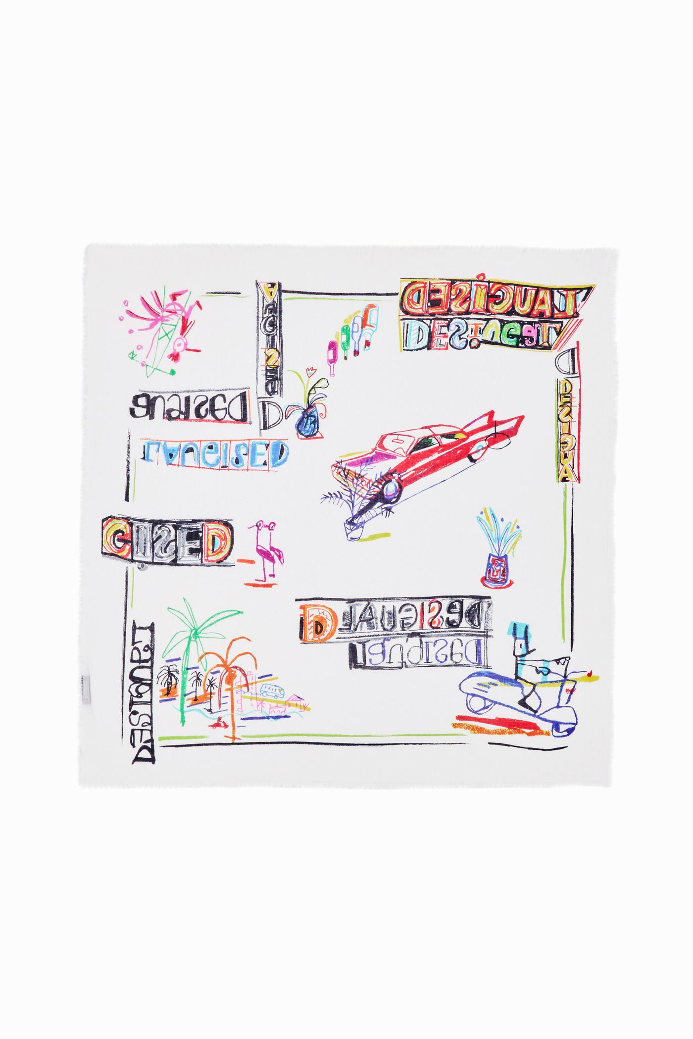 FOULARD CARRÉ ILLUSTRATIONS