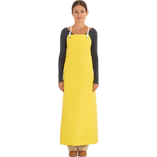 Tablier robuste renforcé, Néoprène, 45" lo x 35" la, Jaune YN-45L